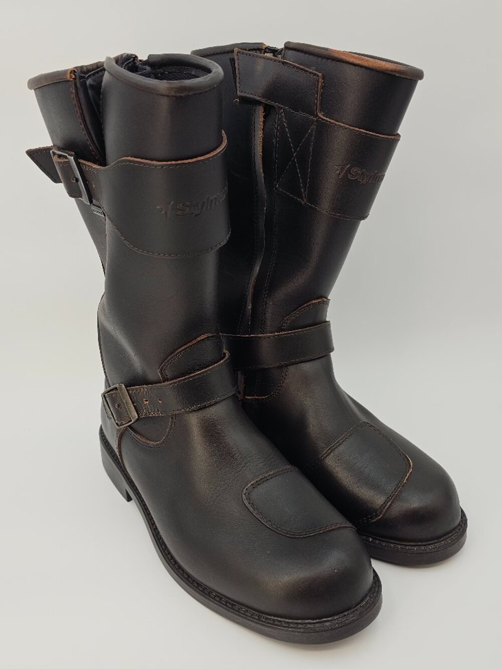 Stylmartin Legend R Waterproof Motorcycle Riding Boots Brown Mens EU 42/ US 9